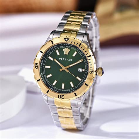 versace ve3a00720|versace hellenyium chrono green.